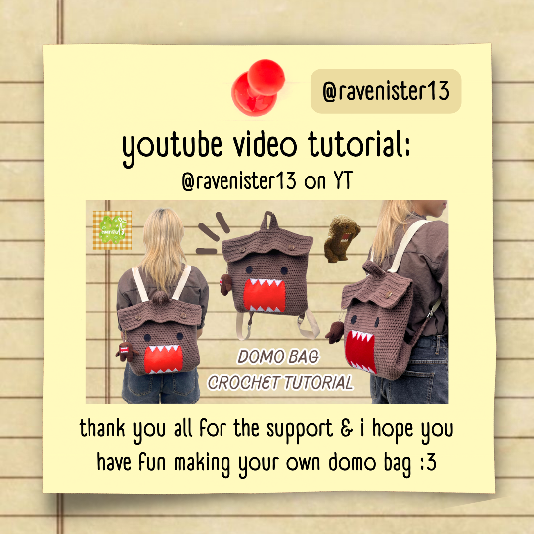 domo bag (つ≧▽≦)つ | crochet pattern pdf