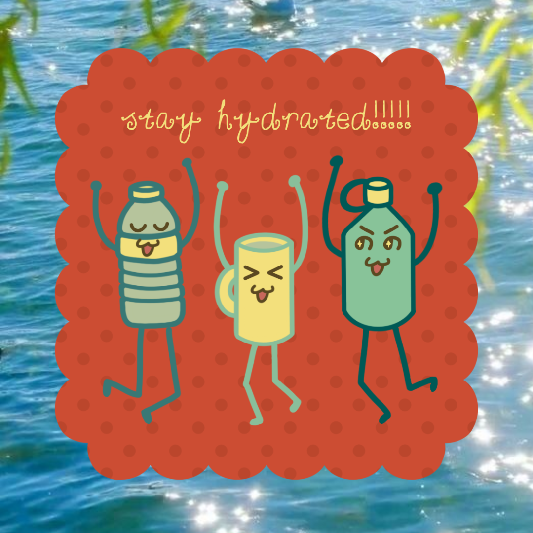 stickers: stay hydrated!!!!