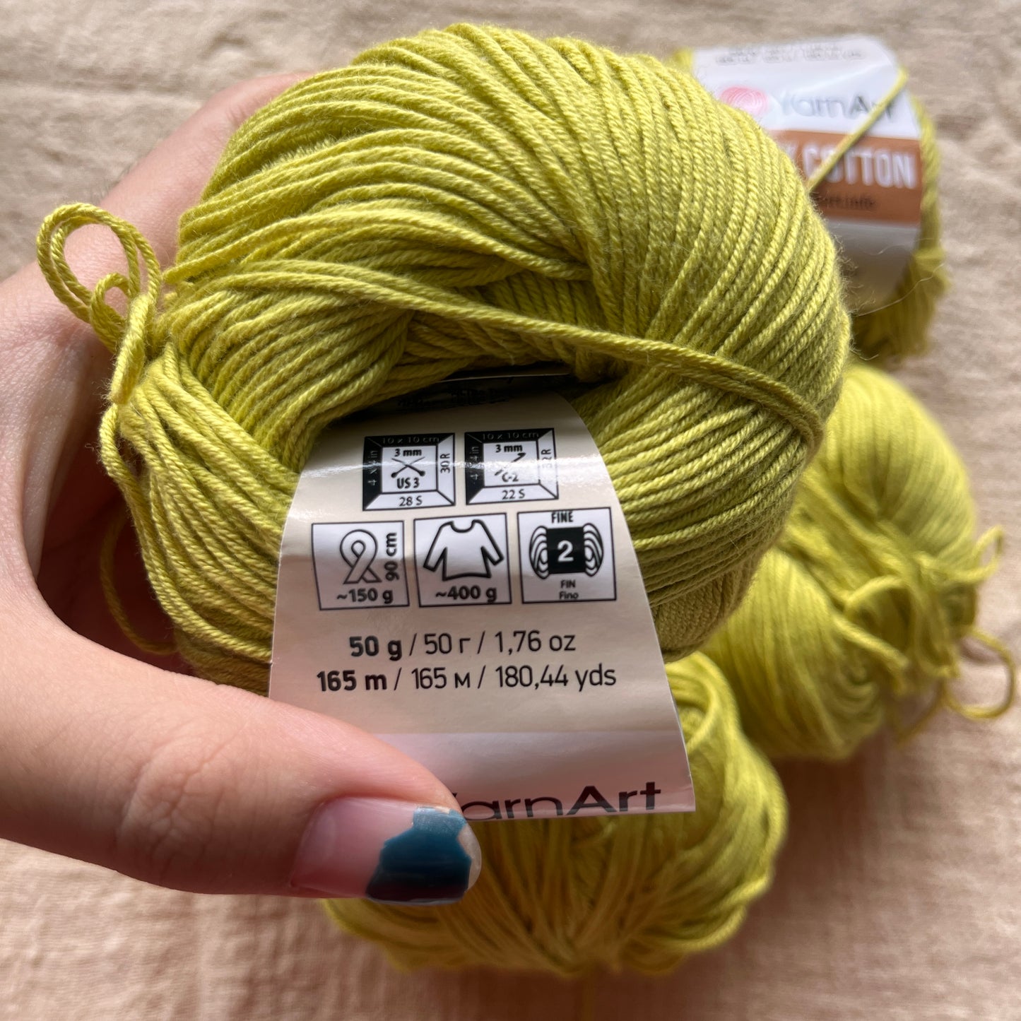 destash: lime green baby cotton bundle