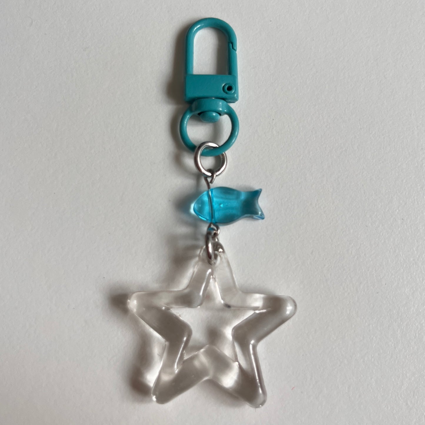 phone strap & keyring: blue charms