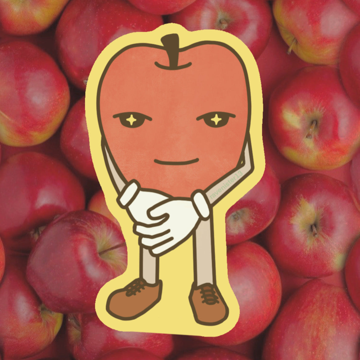 stickers: apple chud