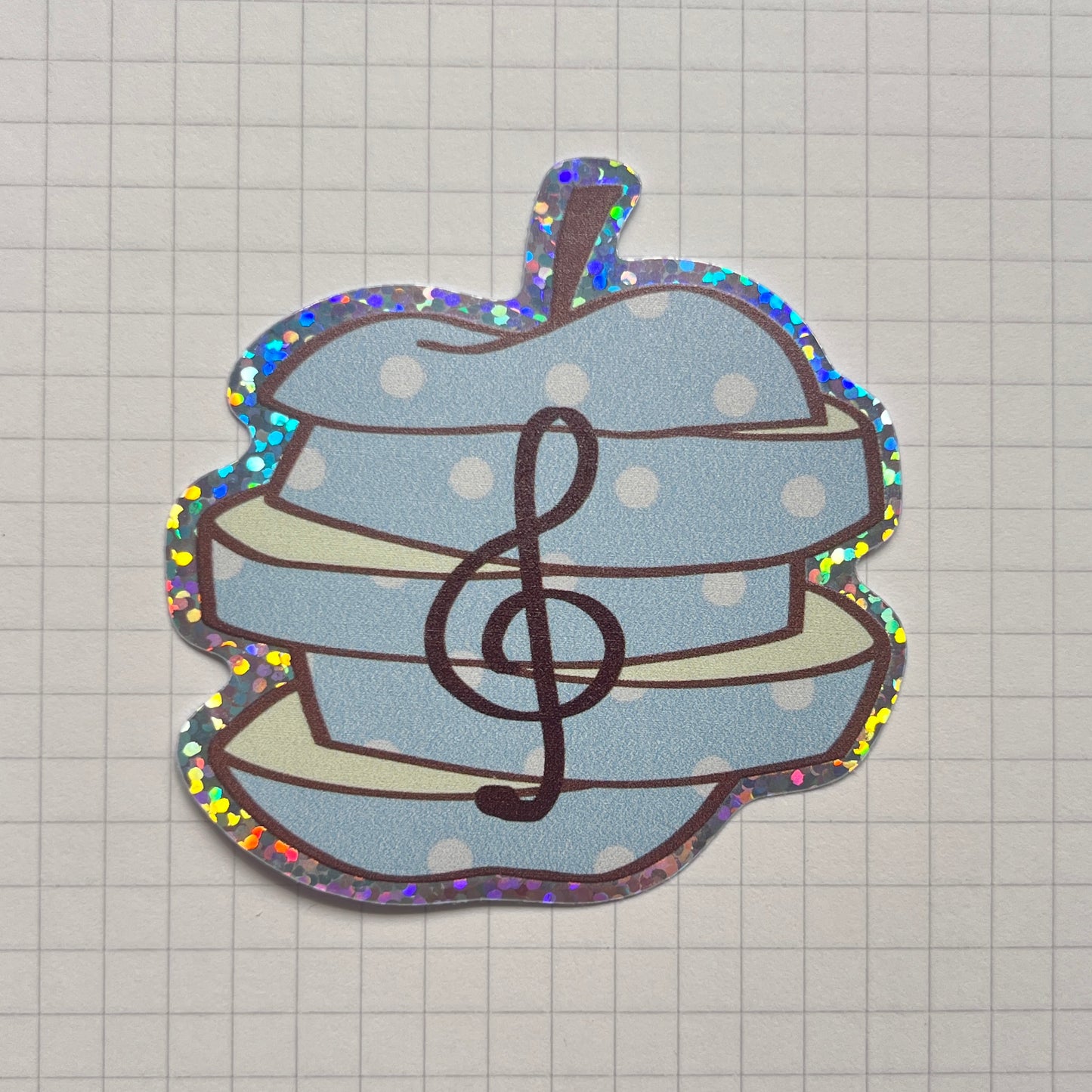monke + apple holographic stickers