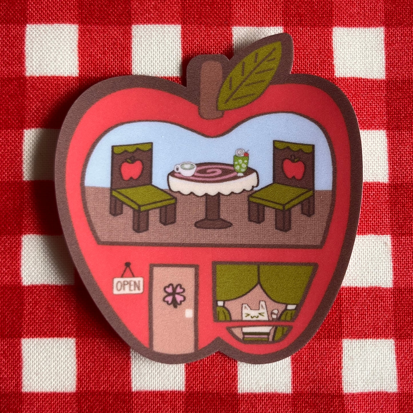 stickers: apple cafe 🍎 🏠