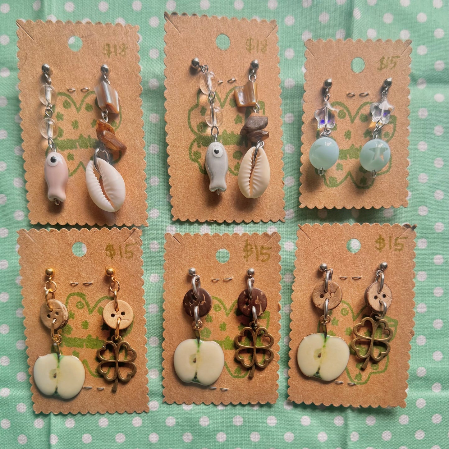 earrings: collection 13🍏🐟