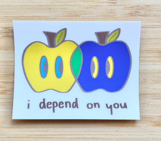 stickers: i depend on you🍎
