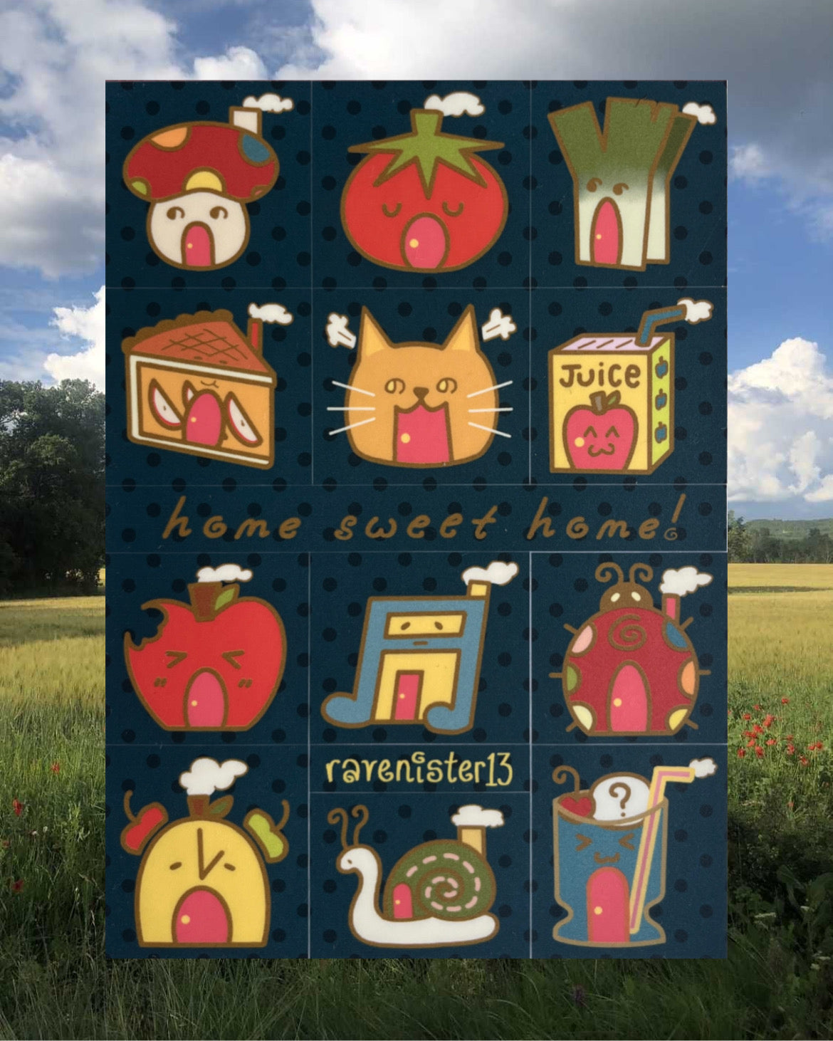 home sweet home - A6 sticker sheet