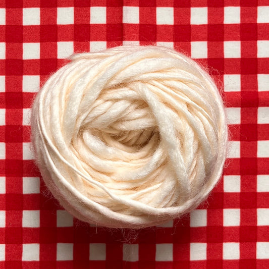 yarn #001: off-white slub wool
