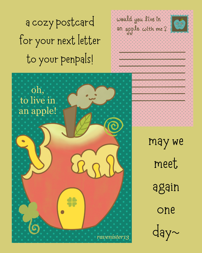apple house postcard (A5)
