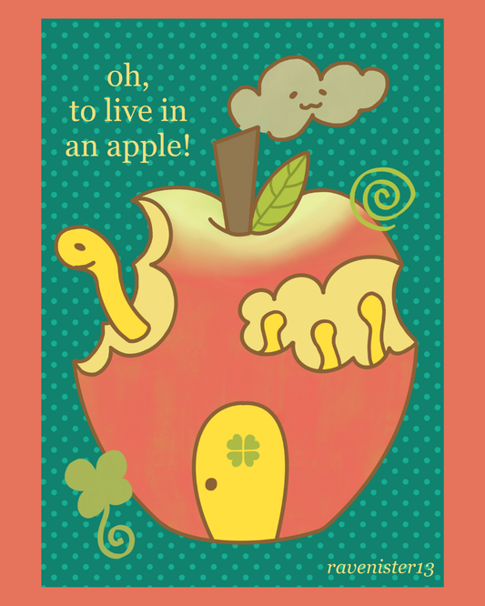 apple house postcard (A5)