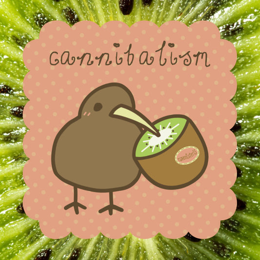 stickers: kiwi cannibalism
