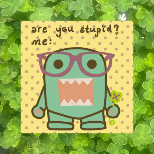 sticker: teal domo