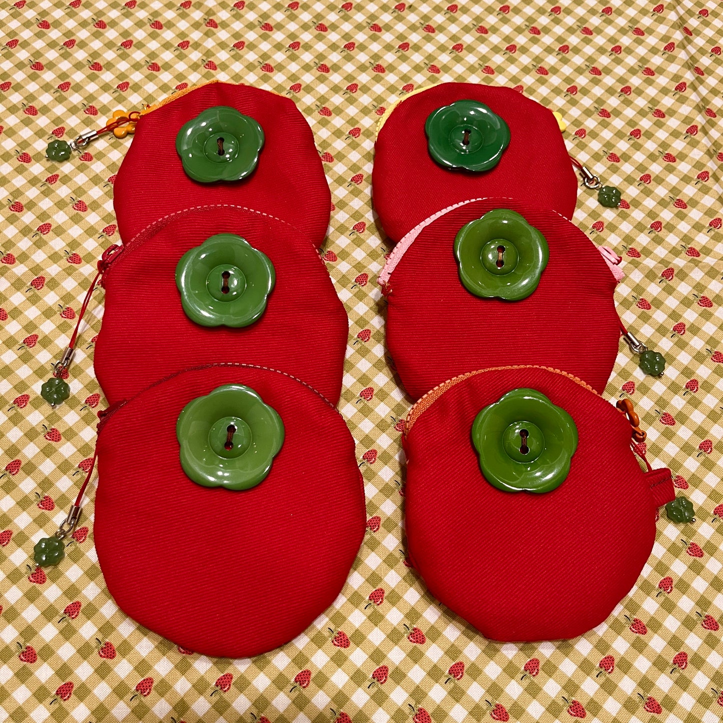 handmade: tomato denim pouch
