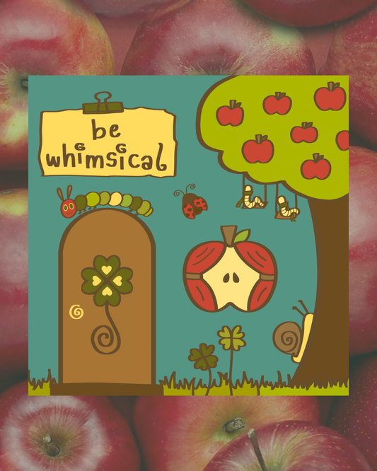 be whimsical postcard (A5)