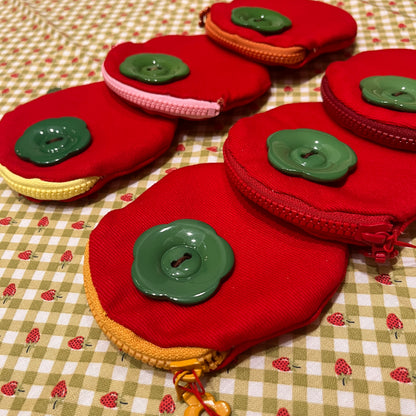 handmade: tomato denim pouch