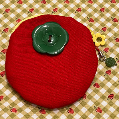 handmade: tomato denim pouch