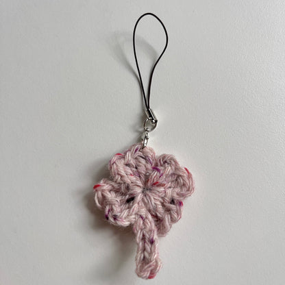 crochet phone strap: assorted clovers🍀🌸