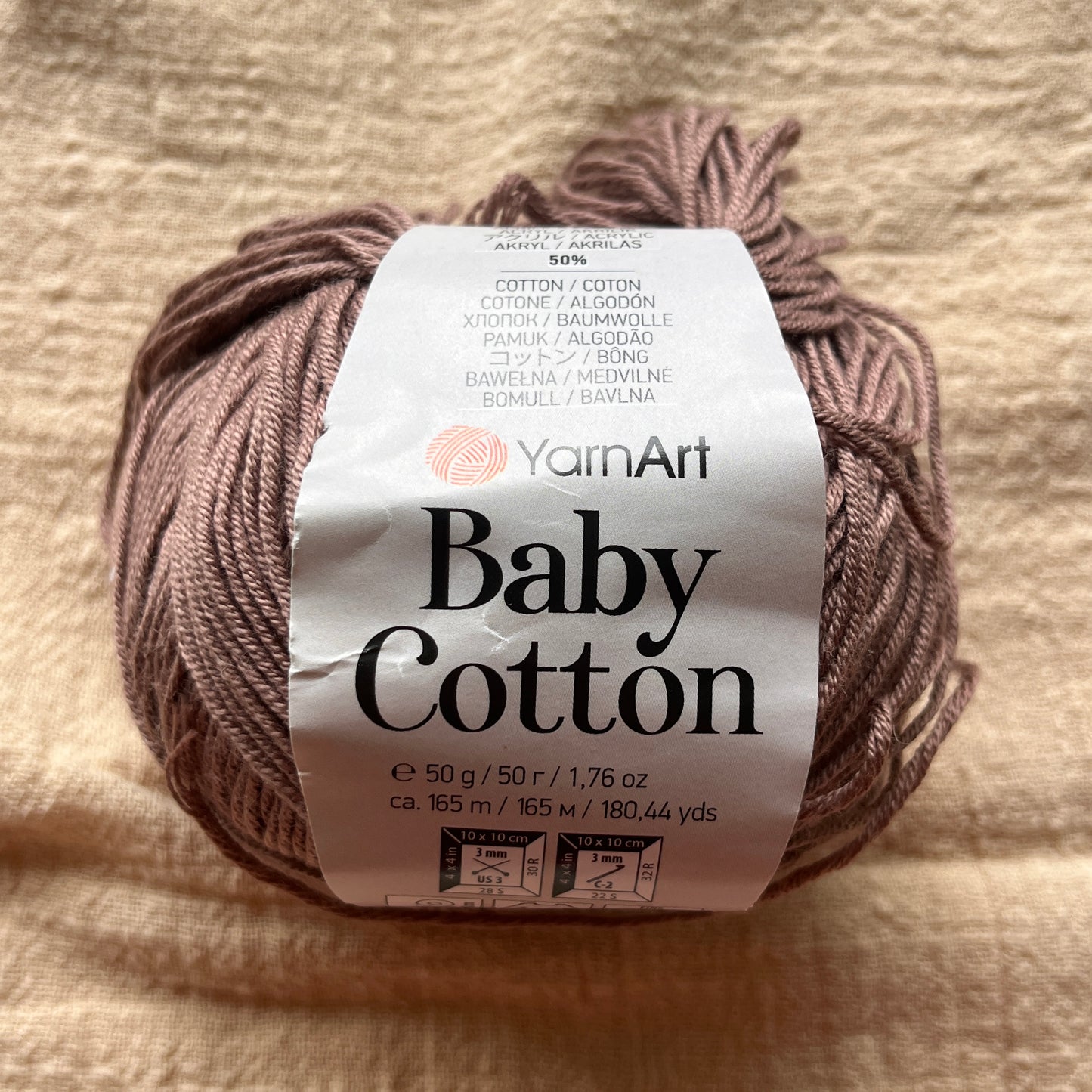 destash:beige baby cotton