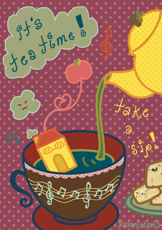 tea time postcard (A5)