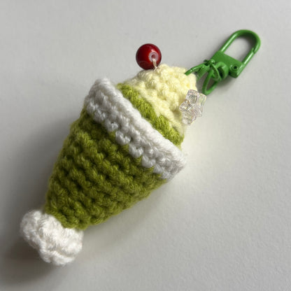 crochet keychain: melon sodas🍈🥤
