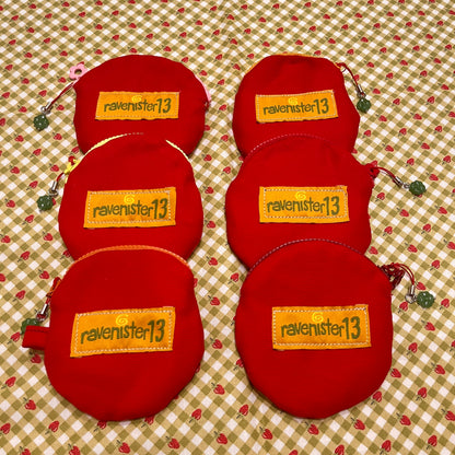 handmade: tomato denim pouch