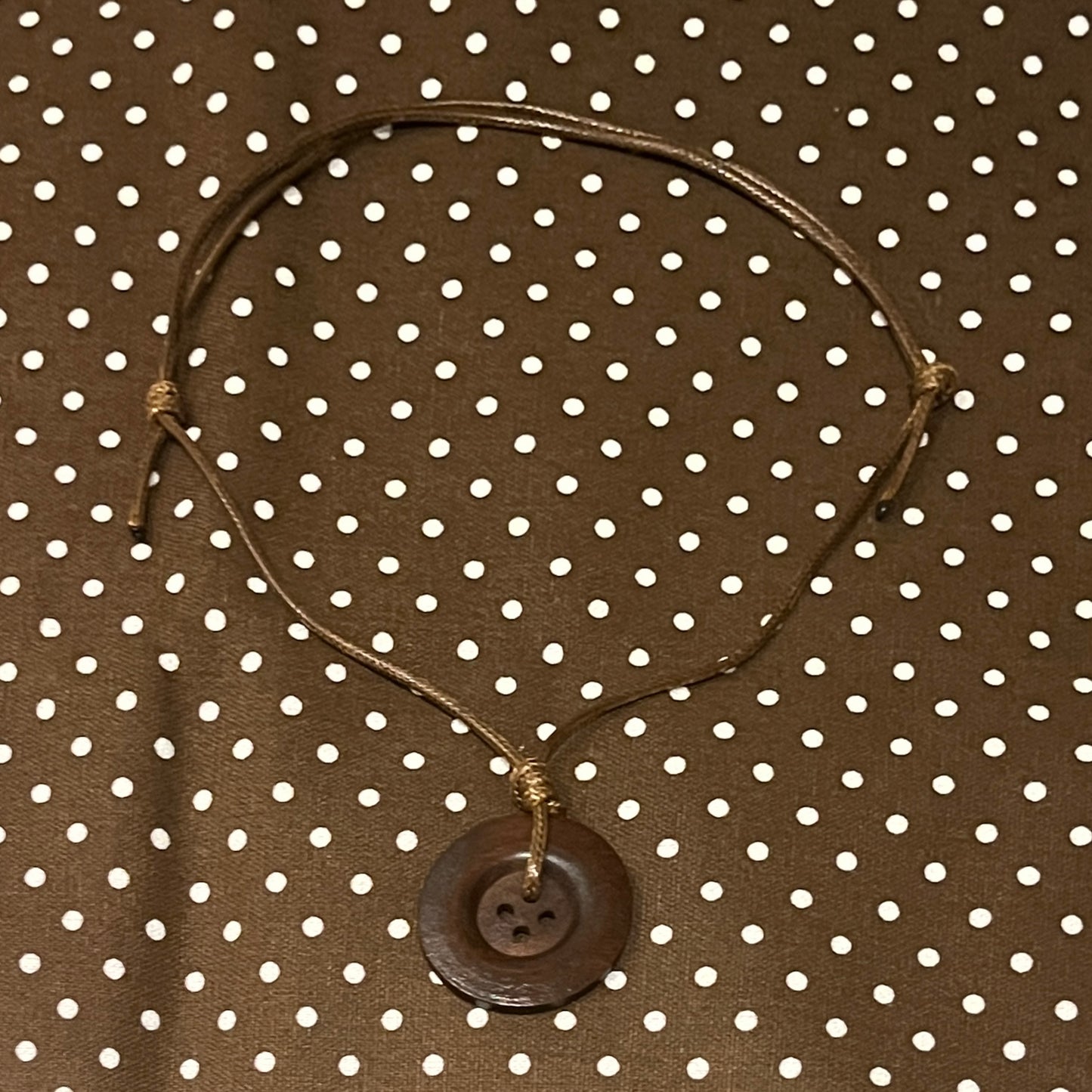 wooden button necklaces🏡