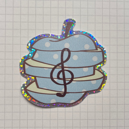 monke + apple holographic stickers