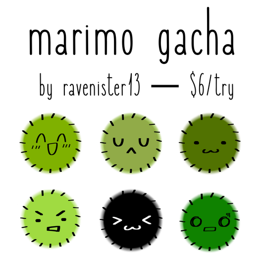 marimo epoxy keychain gacha