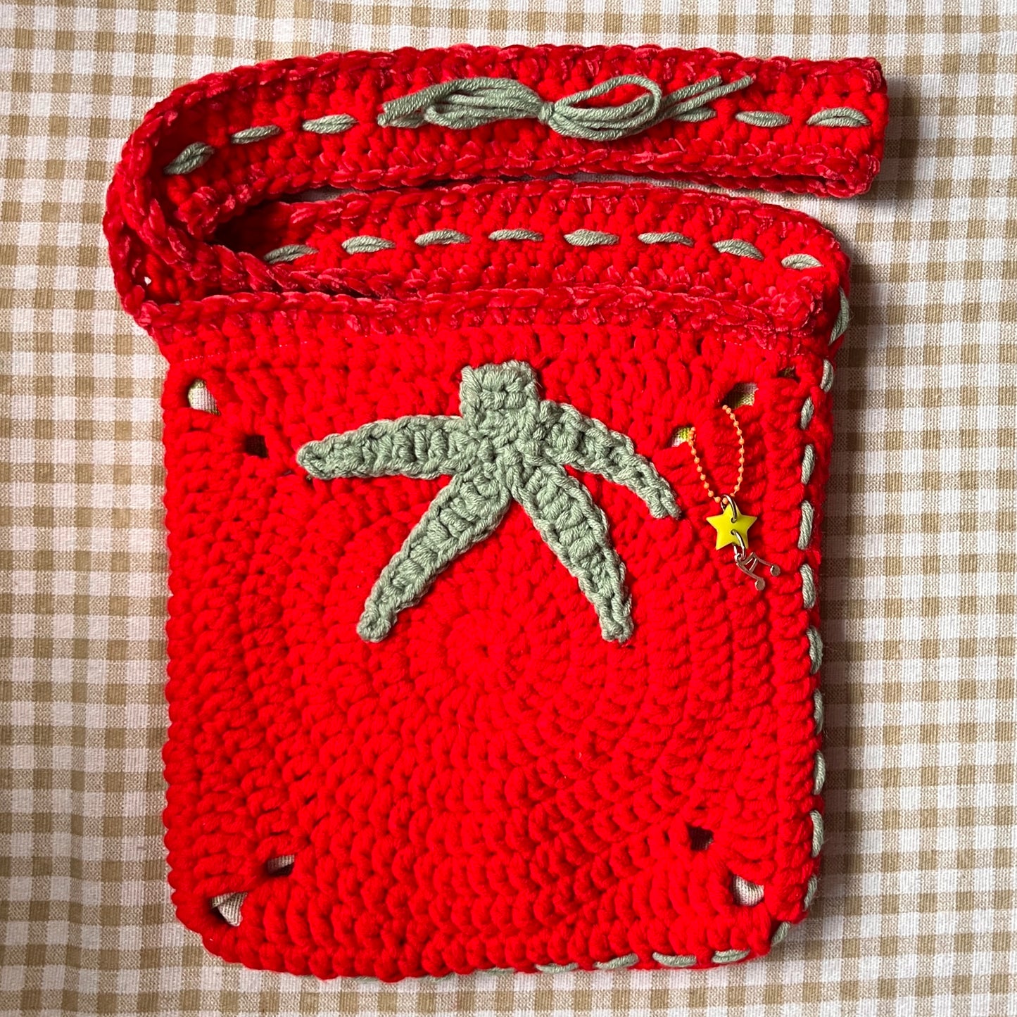 crochet bag: tomato bag collection 3 (´꒳`)♡