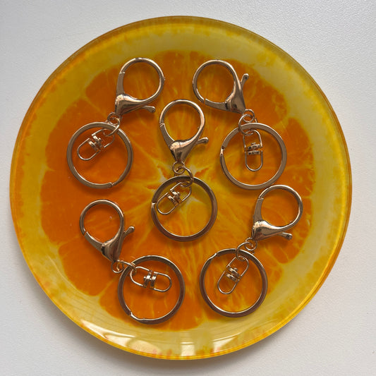 art tools: gold keyring with clasp(pack of 5)