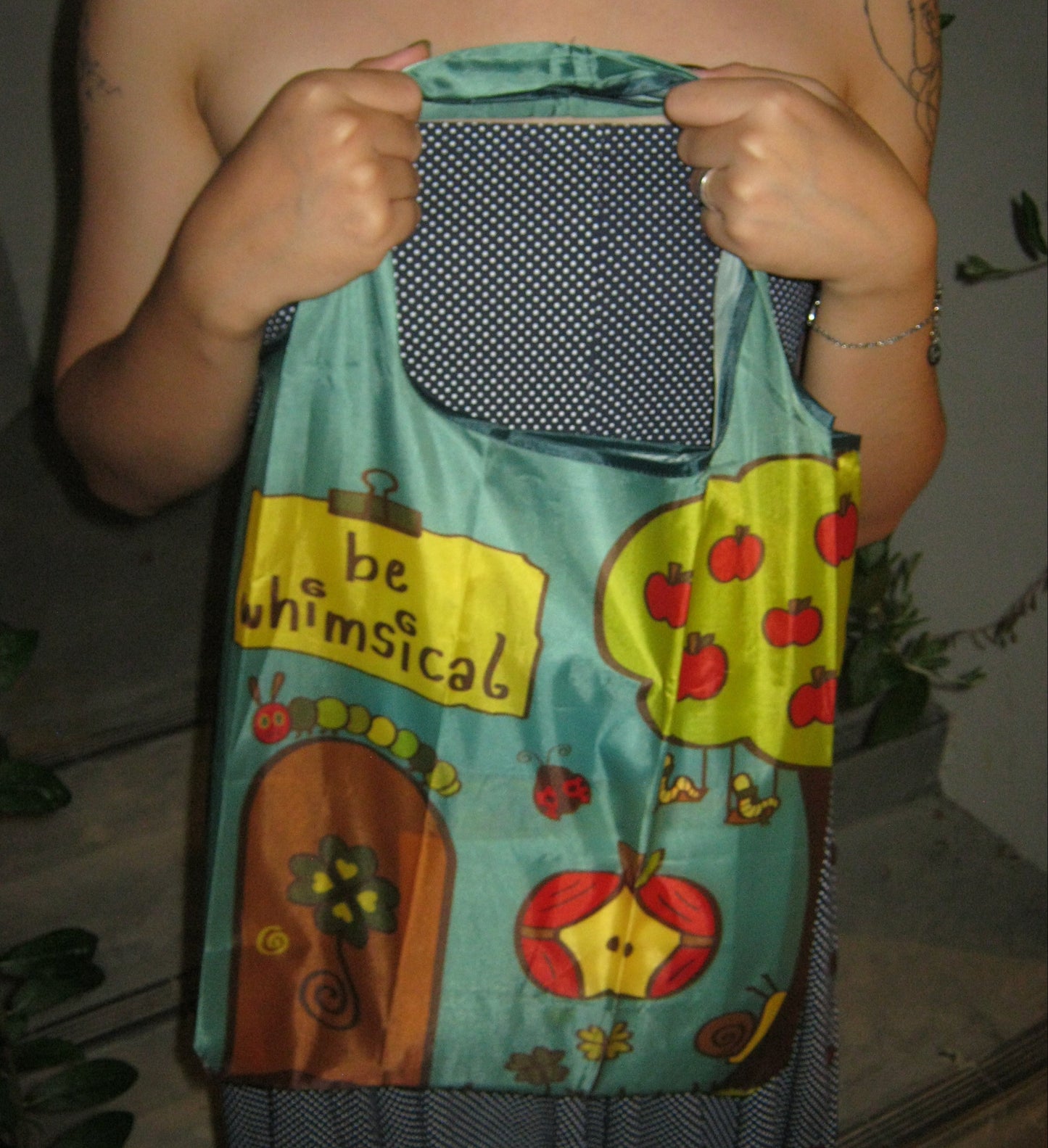 apple home recycled bag 🍎🎶🐌