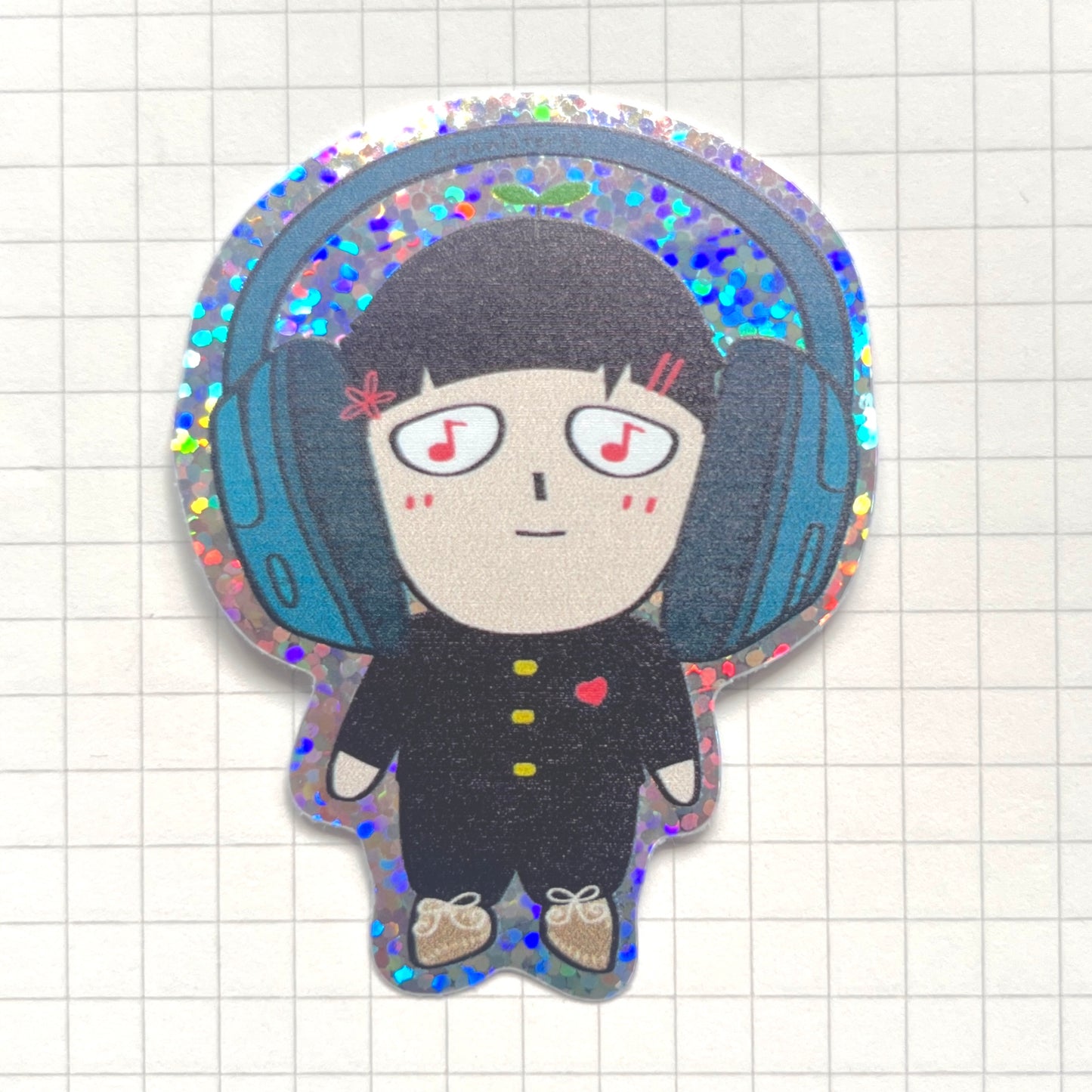 mob psycho holographic stickers