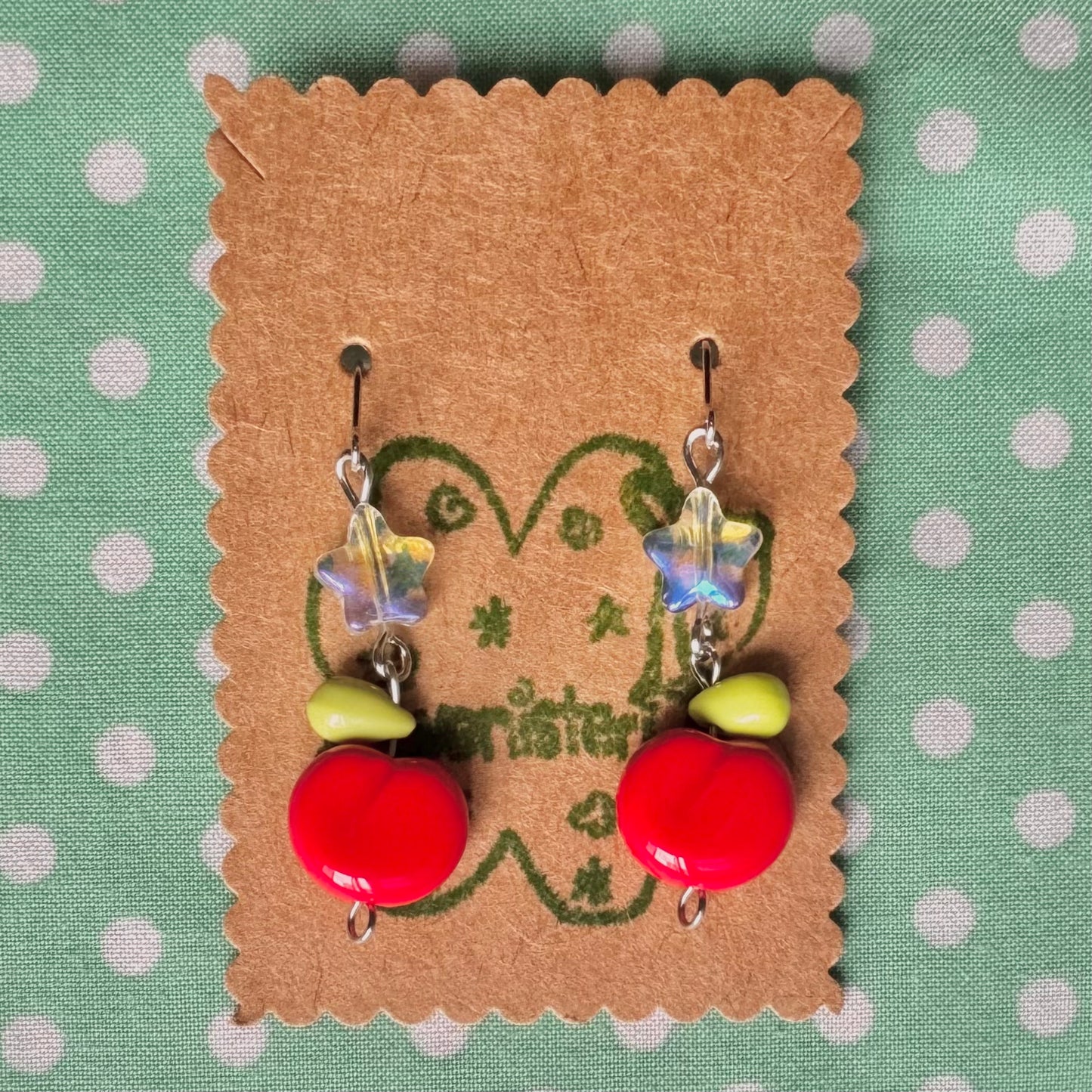earrings: collection 12🍓 🐞🍎