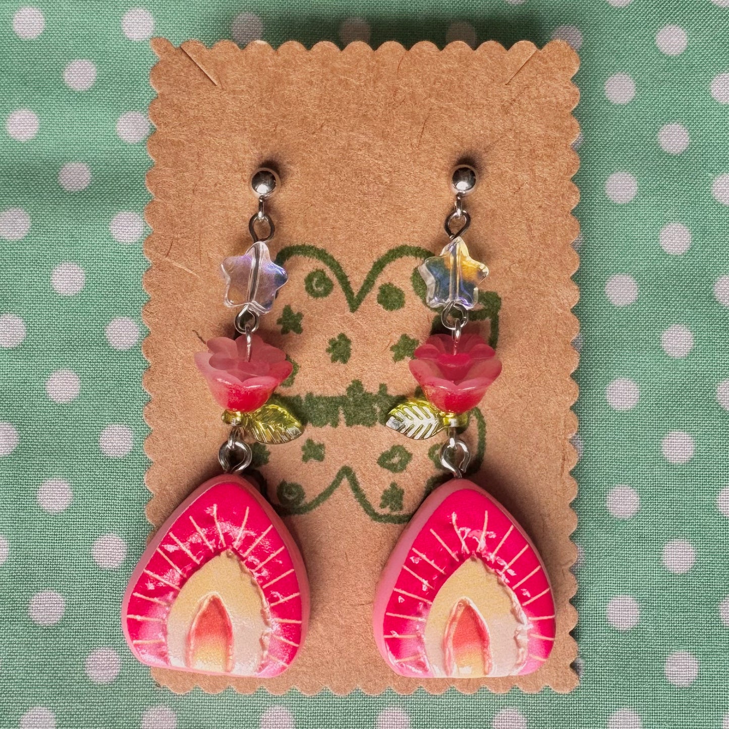 earrings: collection 12🍓 🐞🍎
