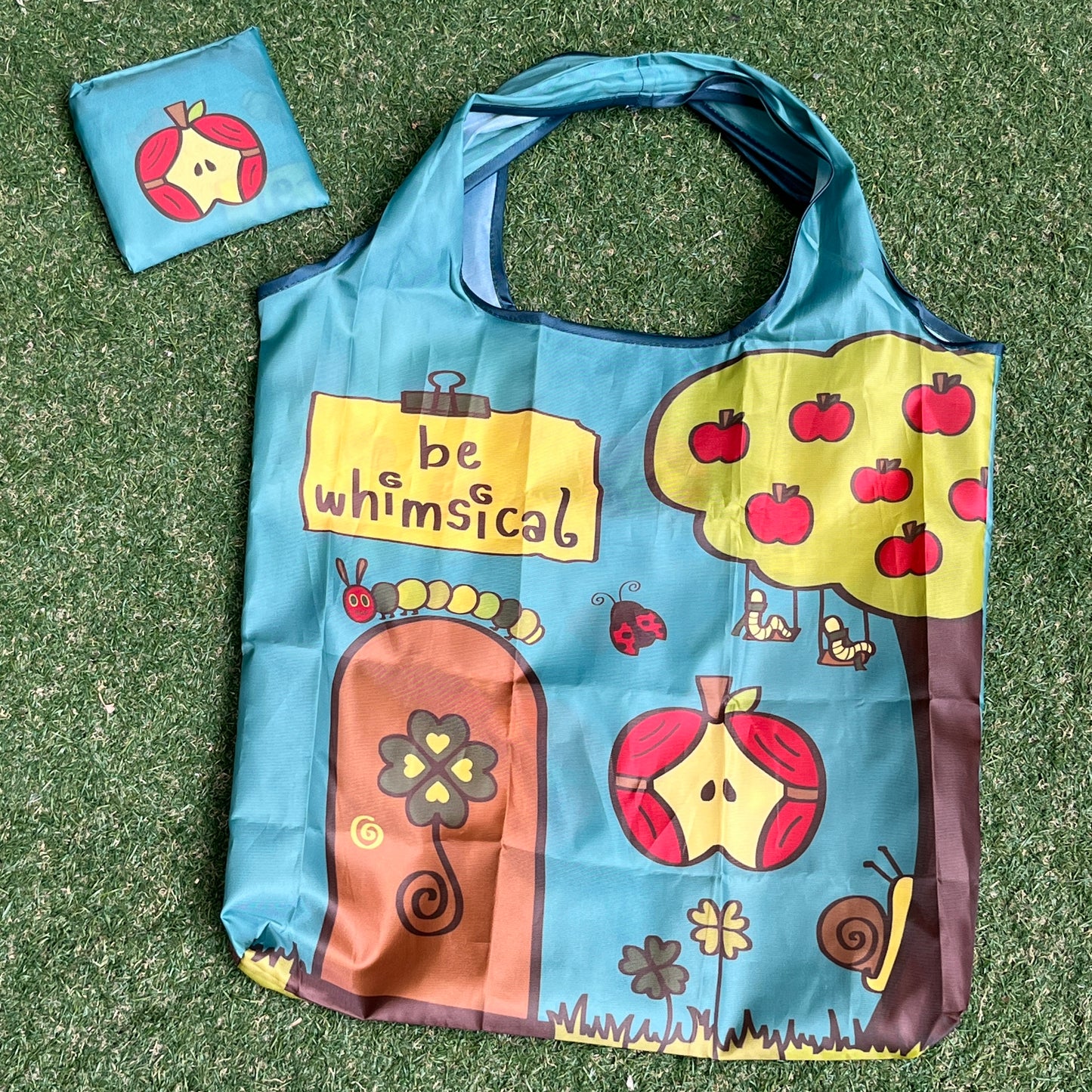 apple home recycled bag 🍎🎶🐌