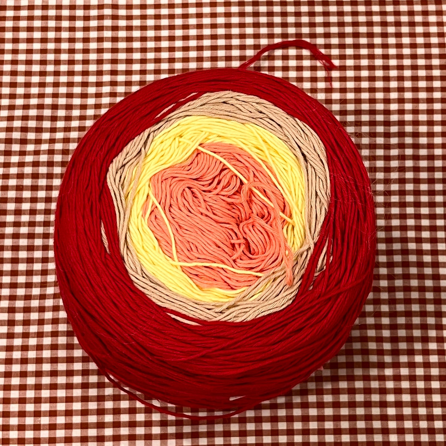 destash: yarn cakes