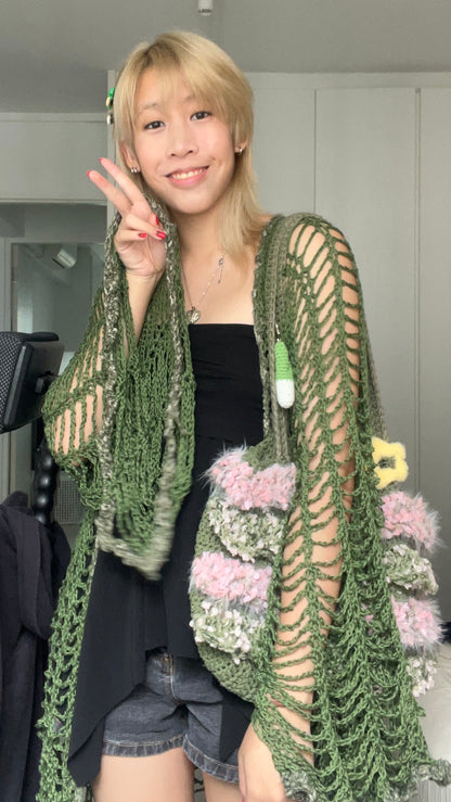 forest fairy whimsical cardigan