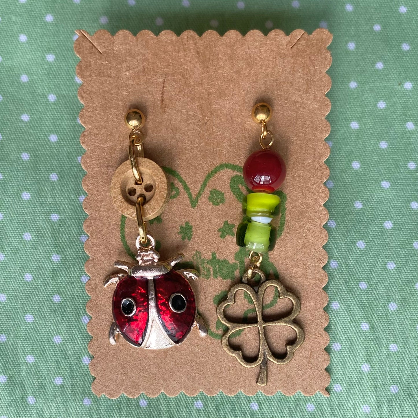 earrings: collection 11🎶 🐞🍀