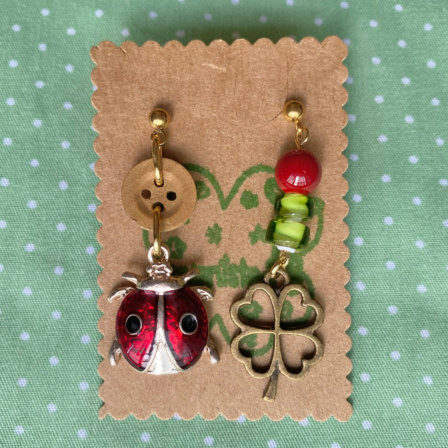 earrings: collection 11🎶 🐞🍀