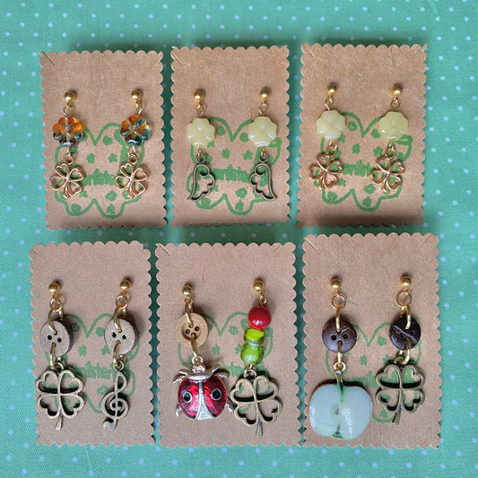 earrings: collection 11🎶 🐞🍀