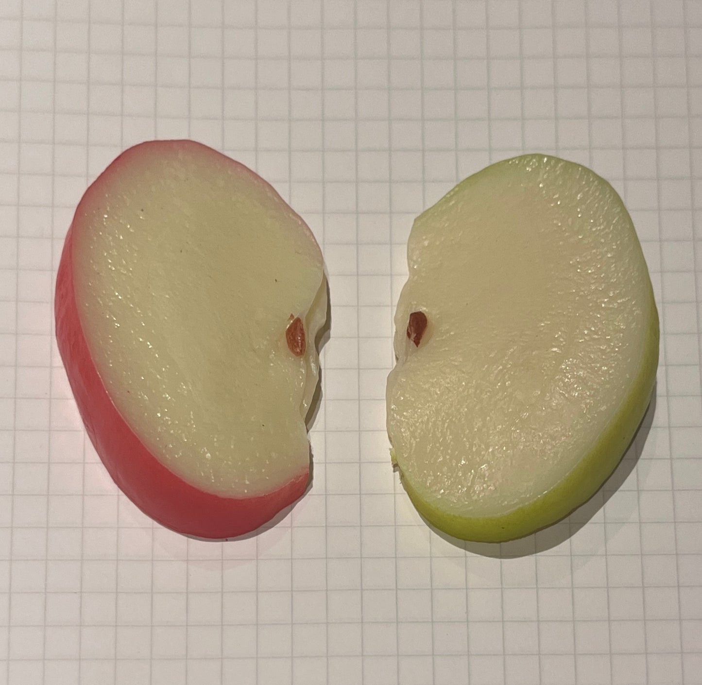 apple slice hair clips🍎🍏