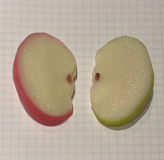 apple slice hair clips🍎🍏