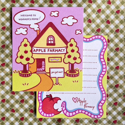 apple farmacy postcard [a6]