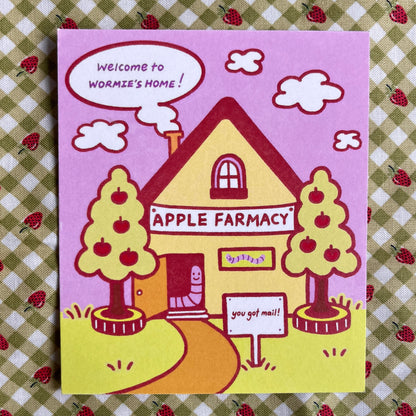 apple farmacy postcard [a6]