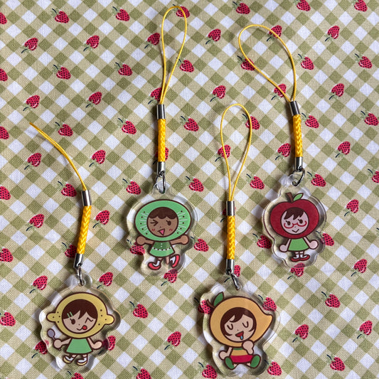 apple farmacy fruit keychains [4cm]
