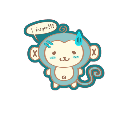 monke + apple holographic stickers