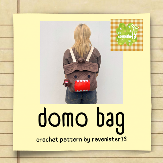 domo bag (つ≧▽≦)つ	| crochet pattern pdf