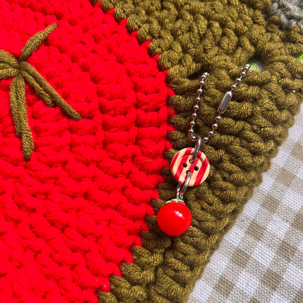 crochet bag: tomato bag collection 3 (´꒳`)♡
