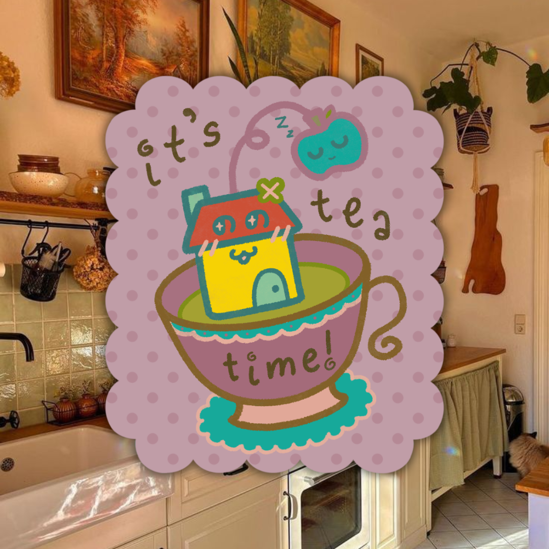 stickers: tea time